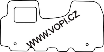 Textil-Autoteppiche Opel Vivaro přední koberec vcelku 2001 - 08/2014 Carfit (3456)